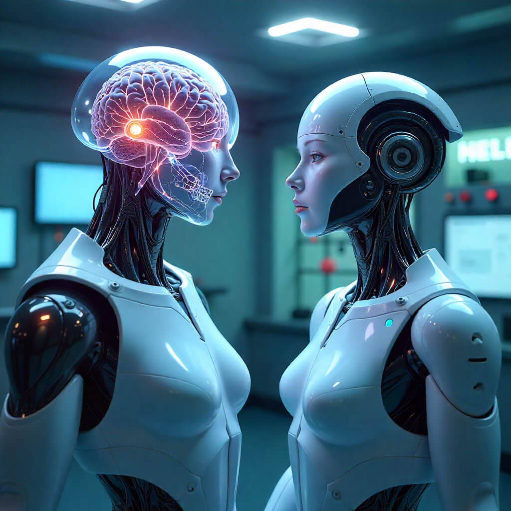 Mini-cerveaux robots