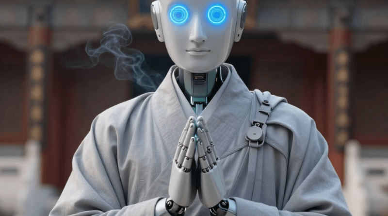 Robot moine IA Japon