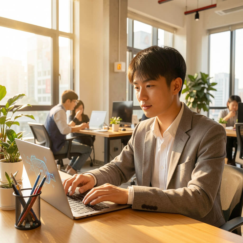 Jeunes entrepreneurs chinois